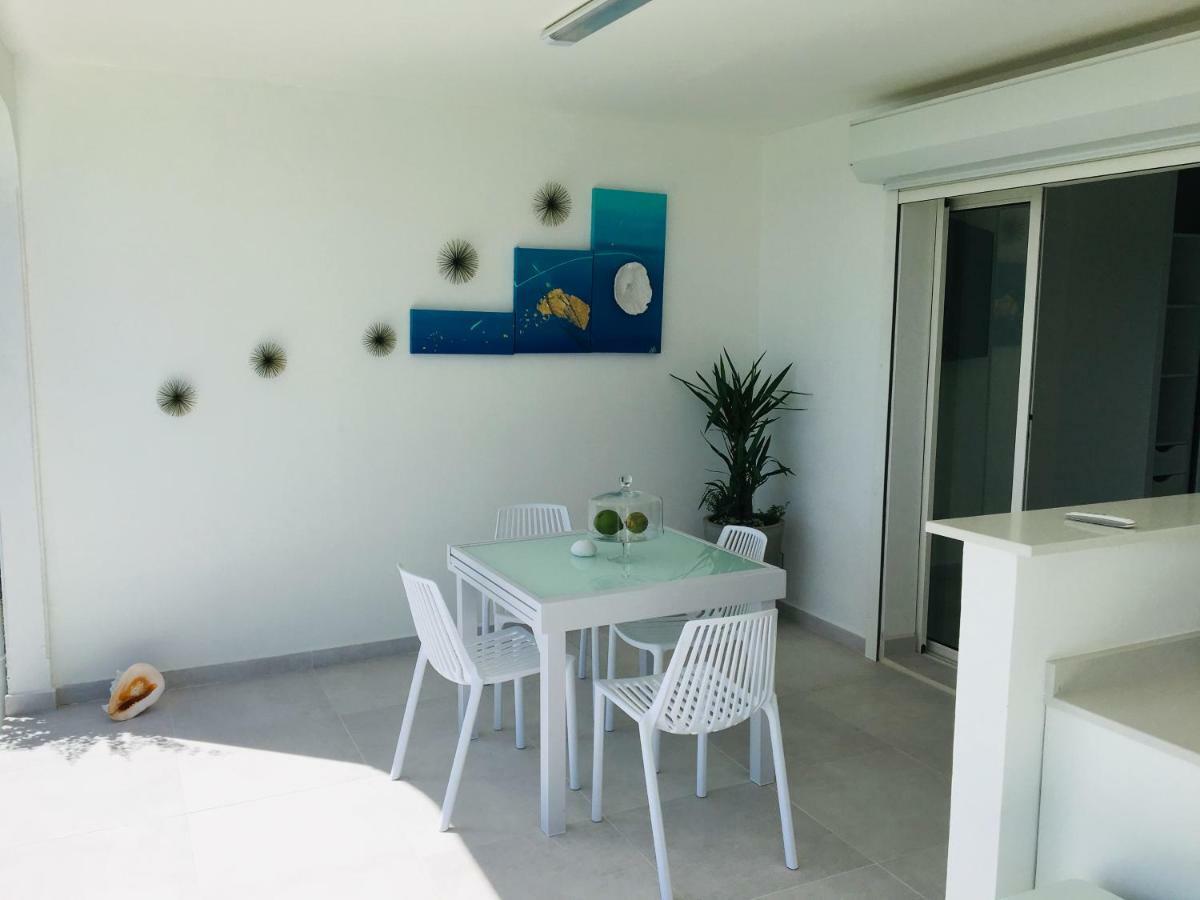 Studio Cozy Melissa Elegance - Guadeloupe , Le Gosier , Dampierre - Avec Pleine Vue Mer - Ocean A 180 Degres Kültér fotó