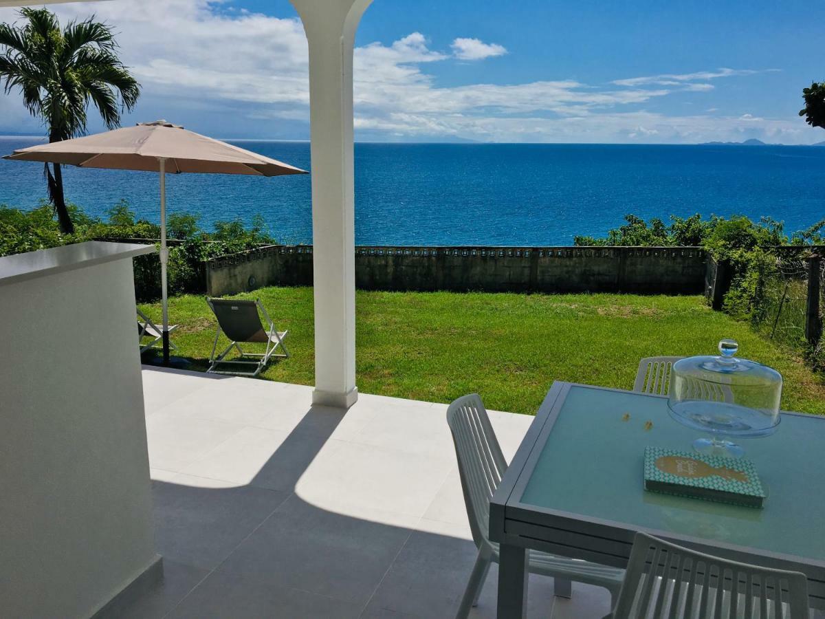 Studio Cozy Melissa Elegance - Guadeloupe , Le Gosier , Dampierre - Avec Pleine Vue Mer - Ocean A 180 Degres Kültér fotó