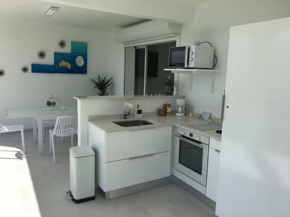 Studio Cozy Melissa Elegance - Guadeloupe , Le Gosier , Dampierre - Avec Pleine Vue Mer - Ocean A 180 Degres Kültér fotó